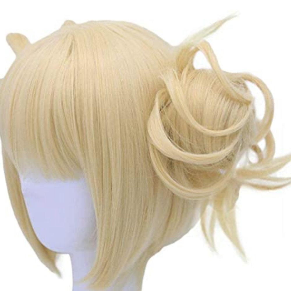 Blonde Wigs Anime Cosplay Wigs Short Wavy Synth - Picture 4 of 5